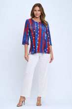 Load image into Gallery viewer, Plus Size Merrow Sleeve Three Quarter Sleeve-1058BN-QXD1-D005