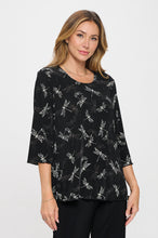 Load image into Gallery viewer, Plus Size Stretchy Merrow Top Quarter Sleeve -1058BN-QXP1-W457