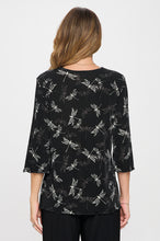 Load image into Gallery viewer, Plus Size Stretchy Merrow Top Quarter Sleeve -1058BN-QXP1-W457