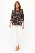 Load image into Gallery viewer, Plus Size Glitter Merrow Top Quarter Sleeve -1058GL-QXP1-G008