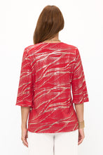 Load image into Gallery viewer, Plus Size Merrow Top Quarter Sleeve -1058HF-QXD1-F032