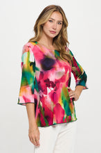 Load image into Gallery viewer, Plus Size HIT Merrow Top Quarter Sleeve -1058HT-QXP1-W458