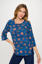 Load image into Gallery viewer, Plus Size HIT Merrow Top Quarter Sleeve -1058HT-QXP1-W460