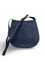 Load image into Gallery viewer, Floral Laser Cut Vegan Leather Bag