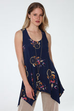 Load image into Gallery viewer, Print Shark Bite Hem Tank- 2057HT-TRD1-D012