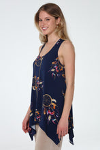 Load image into Gallery viewer, Print Shark Bite Hem Tank- 2057HT-TRD1-D012