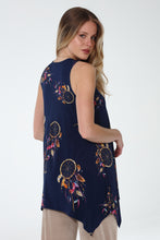 Load image into Gallery viewer, Print Shark Bite Hem Tank- 2057HT-TRD1-D012