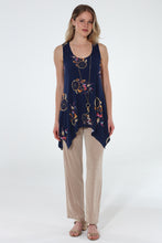 Load image into Gallery viewer, Print Shark Bite Hem Tank- 2057HT-TRD1-D012