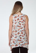 Load image into Gallery viewer, Print Shark Bite Hem Tank- 2057HT-TRD1-D017