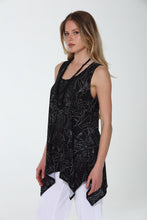 Load image into Gallery viewer, Print Shark Bite Hem Tank- 2057HT-TRD1-D018