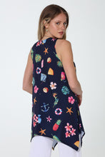 Load image into Gallery viewer, Print Shark Bite Hem Tank- 2057HT-TRD1-D019