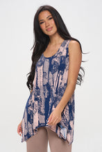 Load image into Gallery viewer, Print Shark Bite Hem Tank- 2057HT-TRP1-W341