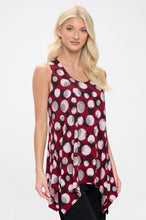 Load image into Gallery viewer, Circle of Elegance HIT Shark Bite Hem Tank- 2057HT-TRP1-W376