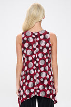 Load image into Gallery viewer, Circle of Elegance HIT Shark Bite Hem Tank- 2057HT-TRP1-W376