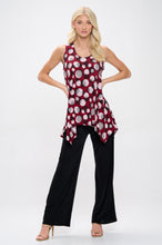 Load image into Gallery viewer, Circle of Elegance HIT Shark Bite Hem Tank- 2057HT-TRP1-W376