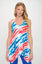 Load image into Gallery viewer, Print Shark Bite Hem Tank- 2057HT-TRP1-W384