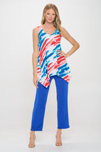 Load image into Gallery viewer, Print Shark Bite Hem Tank- 2057HT-TRP1-W384