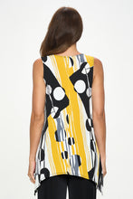 Load image into Gallery viewer, Print Shark Bite Hem Tank- 2057HT-TRP1-W395