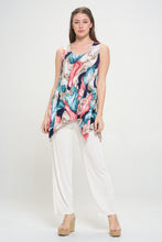 Load image into Gallery viewer, Print Shark Bite Hem Tank- 2057HT-TRP1-W396