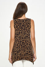 Load image into Gallery viewer, Print Shark Bite Hem Tank- 2057HT-TRP1-W406