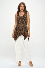 Load image into Gallery viewer, Print Shark Bite Hem Tank- 2057HT-TRP1-W406