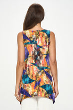 Load image into Gallery viewer, Print Shark Bite Hem Tank- 2057HT-TRP1-W417