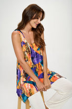 Load image into Gallery viewer, Print Shark Bite Hem Tank- 2057HT-TRP1-W417