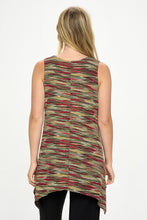 Load image into Gallery viewer, Print Shark Bite Hem Tank- 2057HT-TRP1-W426