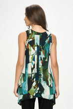 Load image into Gallery viewer, Print Shark Bite Hem Tank- 2057HT-TRP1-W427