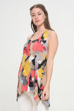 Load image into Gallery viewer, Print Shark Bite Hem Tank- 2057HT-TRP1-W430