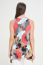 Load image into Gallery viewer, Print Shark Bite Hem Tank- 2057HT-TRP1-W430