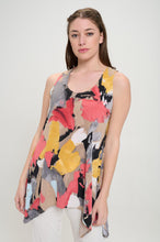 Load image into Gallery viewer, Print Shark Bite Hem Tank- 2057HT-TRP1-W430