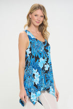 Load image into Gallery viewer, Plus Size HT Shark Bite Hem Tank-2057HT-TXP1-W438