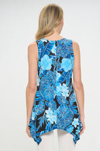 Load image into Gallery viewer, Print HIT Shark Bite Hem Tank- 2057HT-TRP1-W436