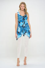 Load image into Gallery viewer, Print HIT Shark Bite Hem Tank- 2057HT-TRP1-W436