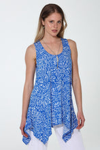 Load image into Gallery viewer, Print Shark Bite Hem Tank- 2057HT-TRP1-W473 - Jostar Online