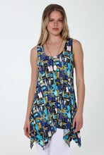 Load image into Gallery viewer, Print Shark Bite Hem Tank- 2057HT-TRP1-W476