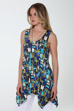 Load image into Gallery viewer, Print Shark Bite Hem Tank- 2057HT-TRP1-W476