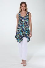 Load image into Gallery viewer, Print Shark Bite Hem Tank- 2057HT-TRP1-W476