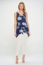Load image into Gallery viewer, Print HIT Shark Bite Hem Tank- 2057HV-TRP1-W425