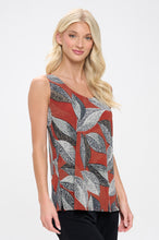 Load image into Gallery viewer, Print Sleeveless Tank Top-2060HT-TRP1-W447