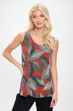 Load image into Gallery viewer, Print Sleeveless Tank Top-2060HT-TRP1-W447