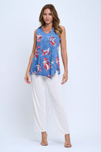 Load image into Gallery viewer, Point V-Neckline Tank Top-2061HT-TRP1-W398 - Jostar Online