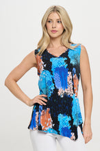 Load image into Gallery viewer, Point V-Neckline Tank Top-2061HT-TRP1-W449