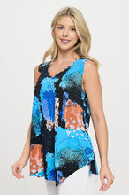 Load image into Gallery viewer, Point V-Neckline Tank Top-2061HT-TRP1-W449