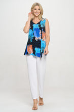Load image into Gallery viewer, Point V-Neckline Tank Top-2061HT-TRP1-W449