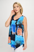Load image into Gallery viewer, Point V-Neckline Tank Top-2061HT-TRP1-W449