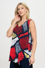 Load image into Gallery viewer, Plus Size HIT Point V-NK Tank Top-2061HT-TXP1-W450