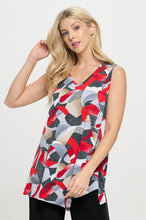 Load image into Gallery viewer, Point V-NK Tank Top-2061HT-TRP1-W453