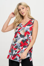 Load image into Gallery viewer, Plus Size HIT Point V-NK Tank Top-2061HT-TXP1-W453